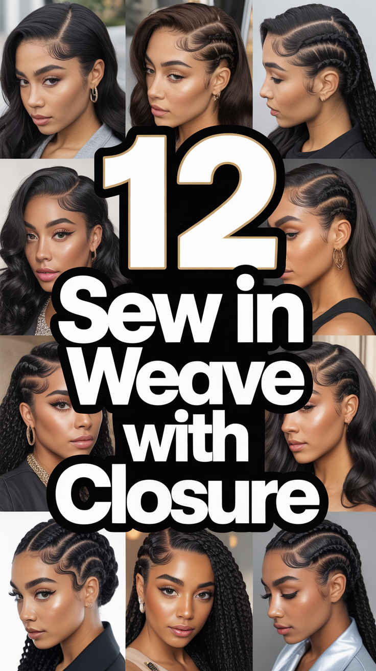 💇‍♀️ 12 Sew In Weave With Closure