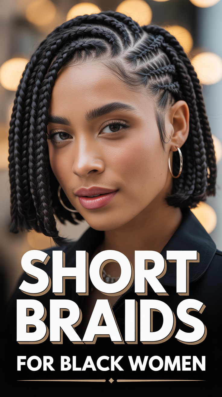 Short Braids For Black Women