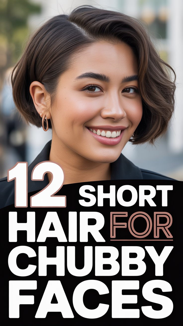 💇‍♀️ 12 Short Hair For Chubby Faces