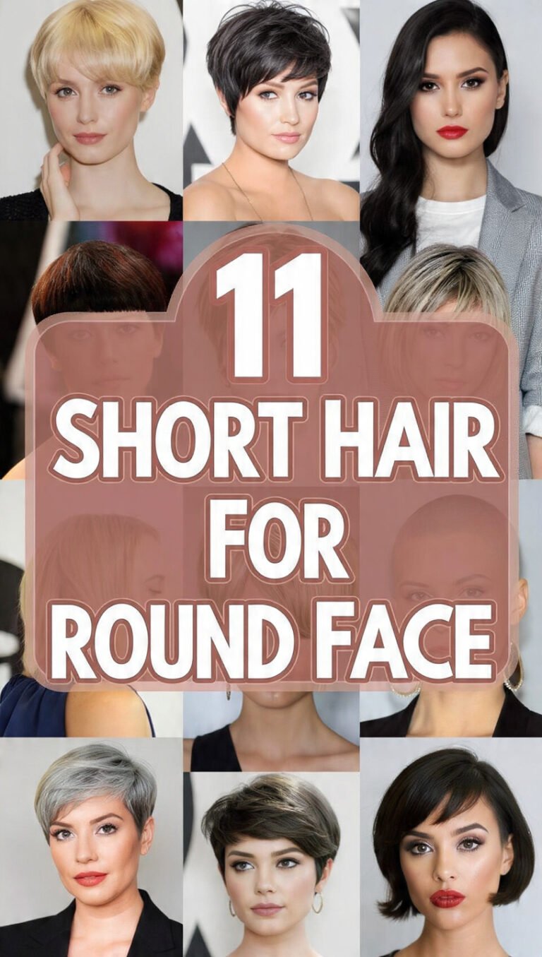 💇‍♀️ 11 Short Hair For Round Face