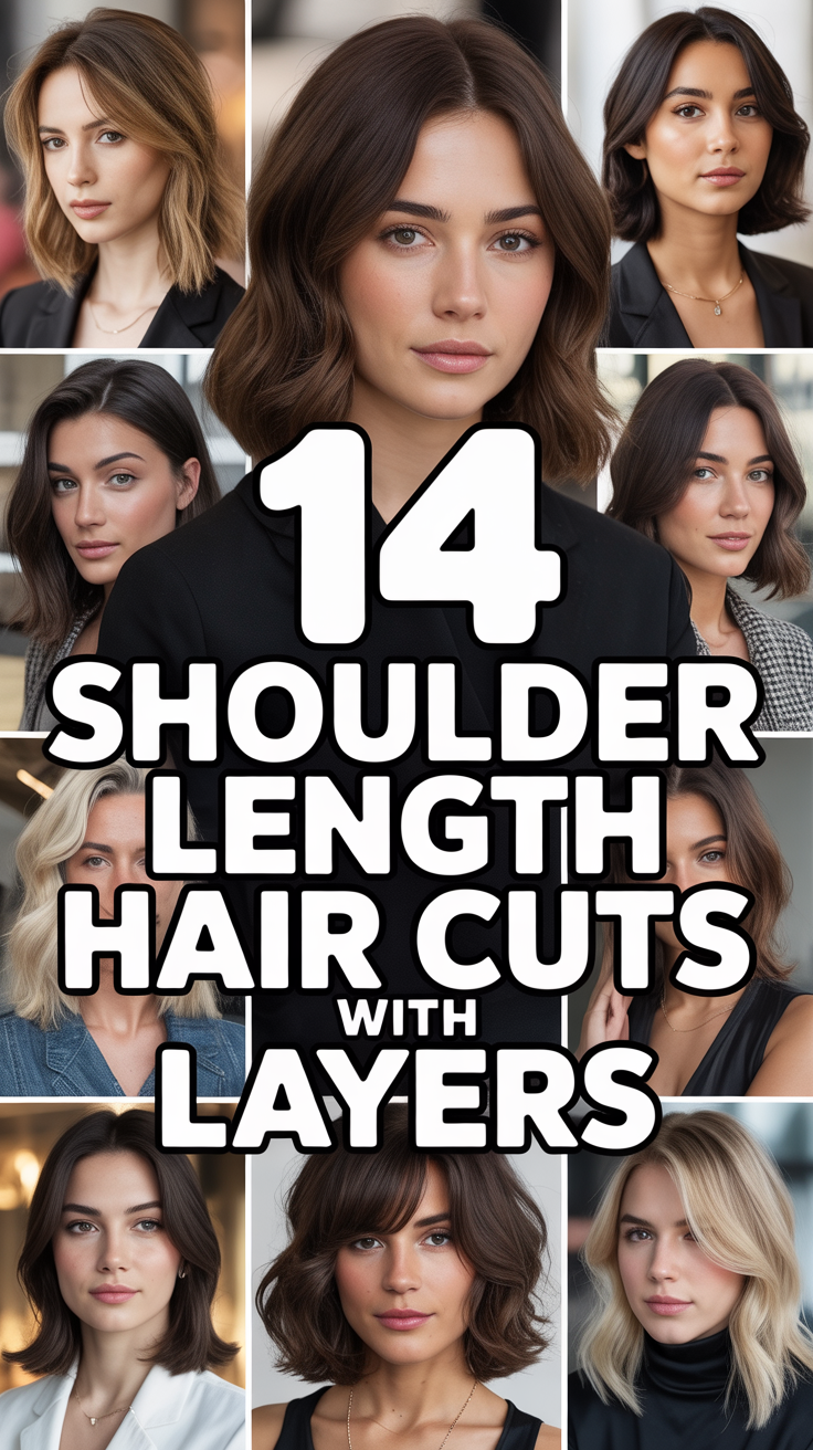 💇‍♀️ 14 Shoulder Length Hair Cuts With Layers
