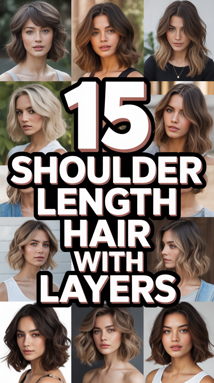 💇‍♀️ 15 Shoulder Length Hair With Layers