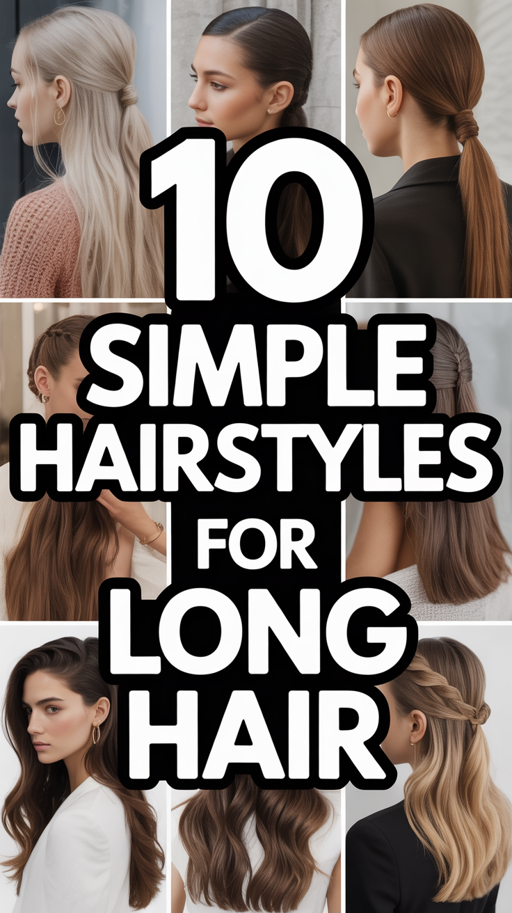 ✨ 10 Simple Hairstyles For Long Hair