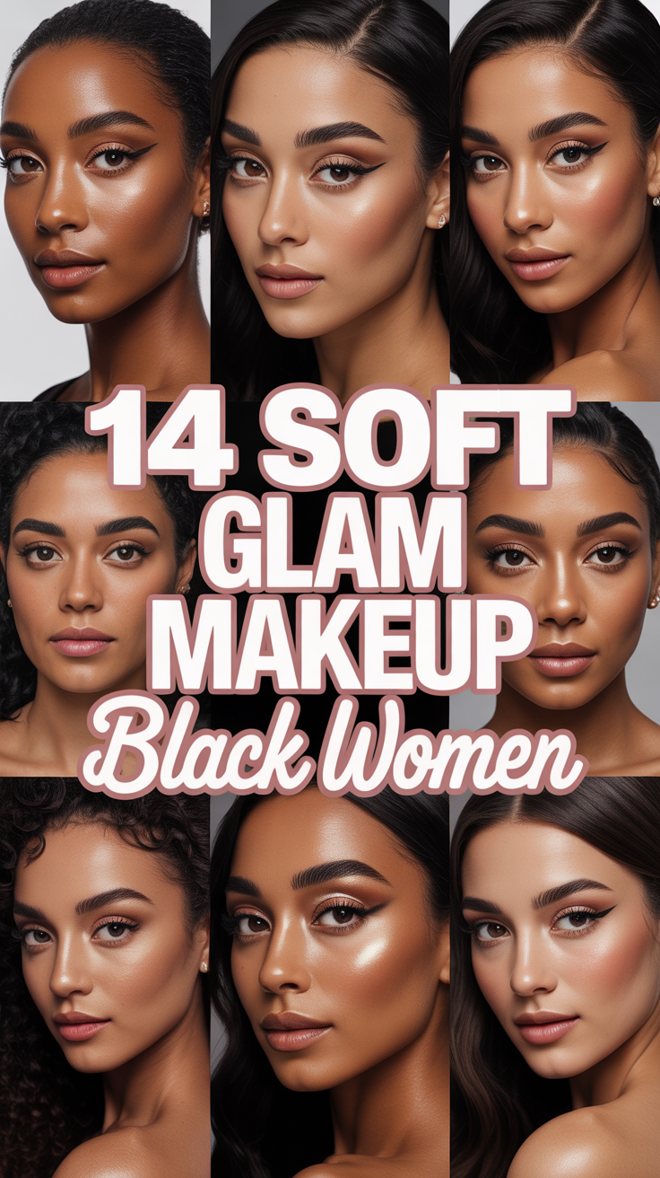 ✨ 14 Soft Glam Makeup Black Women