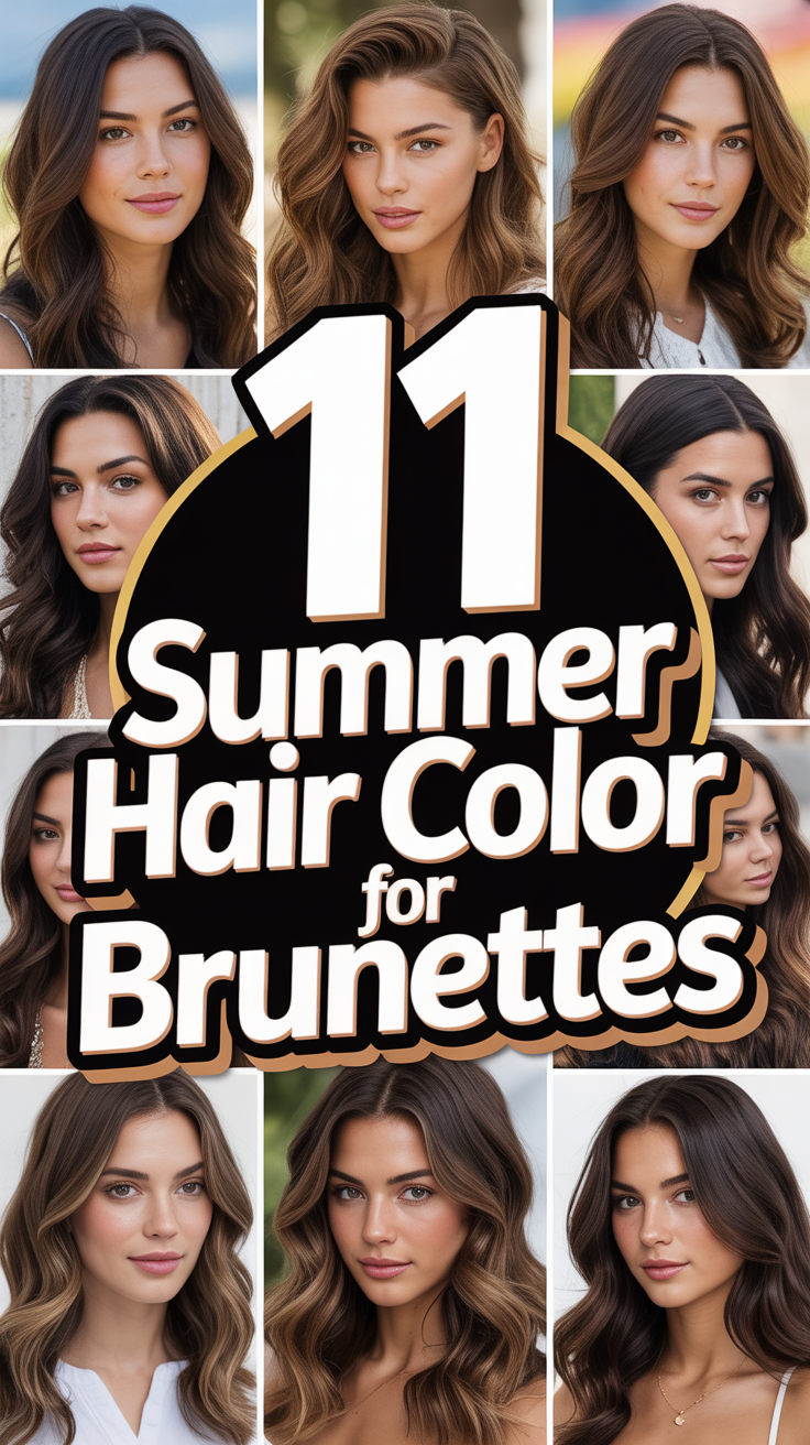 ☀️ 11 Summer Hair Color For Brunettes