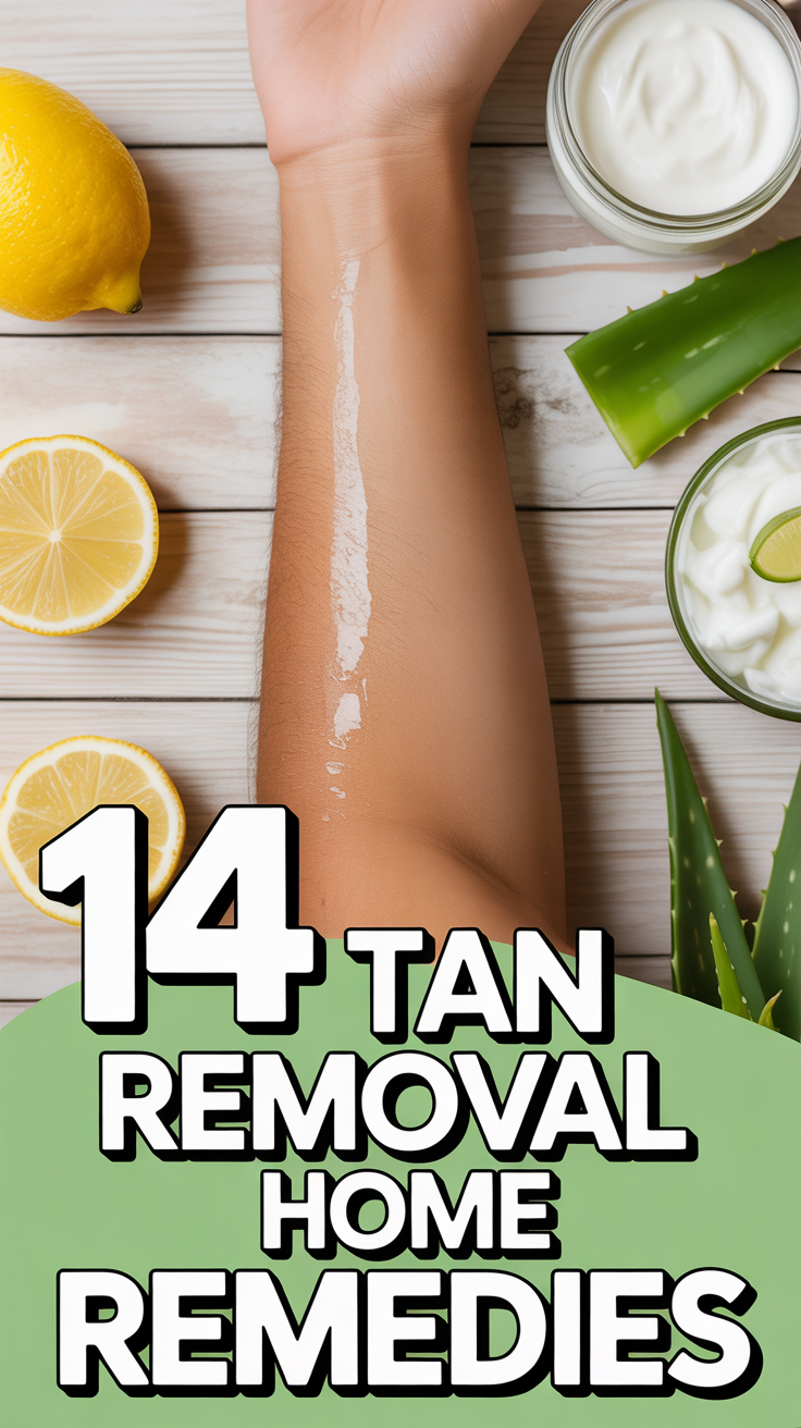 🏖 14 Tan Removal Home Remedies