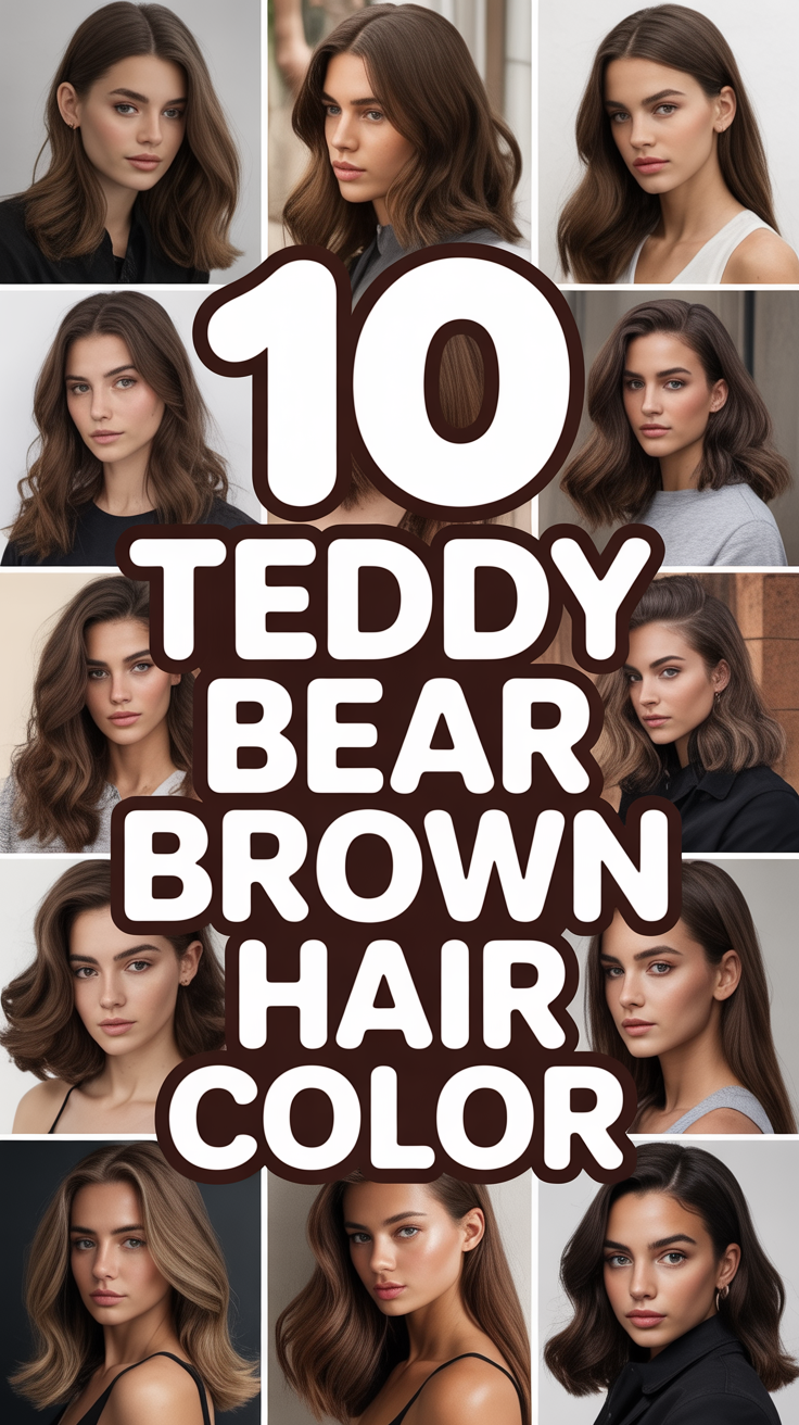 🐻 10 Teddy Bear Brown Hair Color