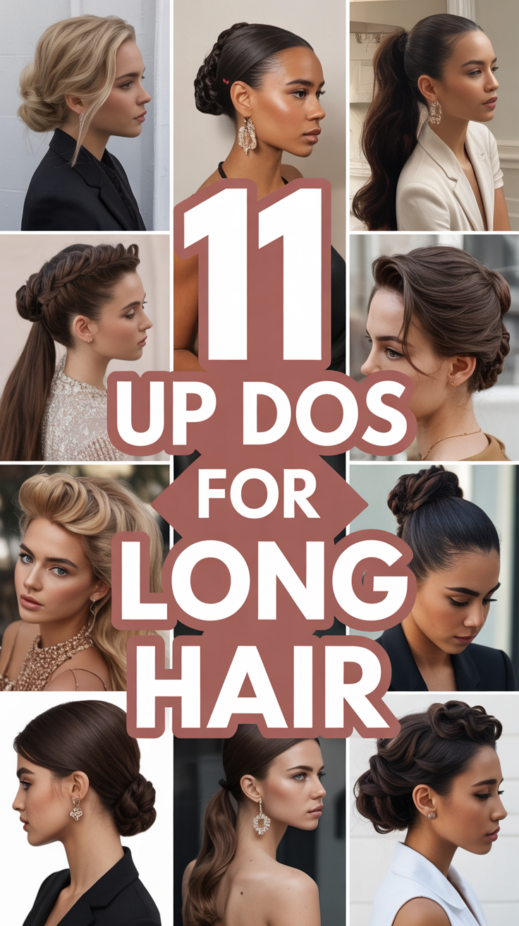👩 11 Up Dos For Long Hair