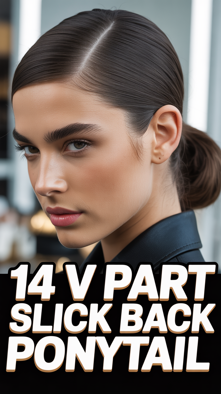 ✨ 14 V Part Slick Back Ponytail