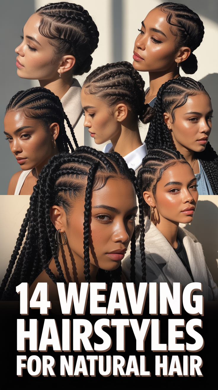 🪢 14 Weaving Hairstyles For Natural Hair