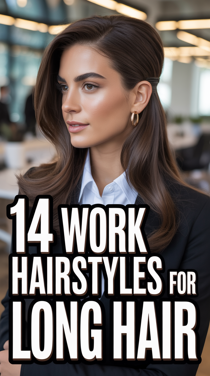 👩‍🎓 14 Work Hairstyles For Long Hair