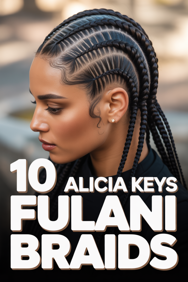 ✨ 10 Alicia Keys Fulani Braids