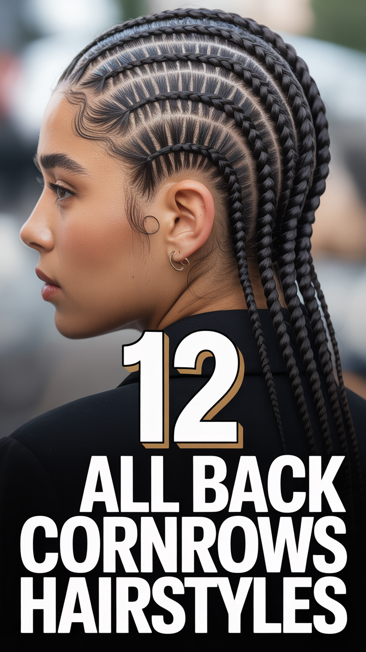 💇 12 All Back Cornrows Hairstyles