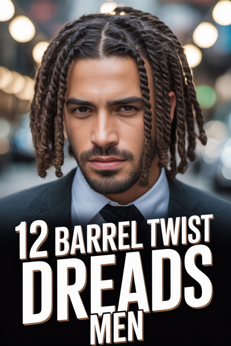 🪢 12 Barrel Twist Dreads Men