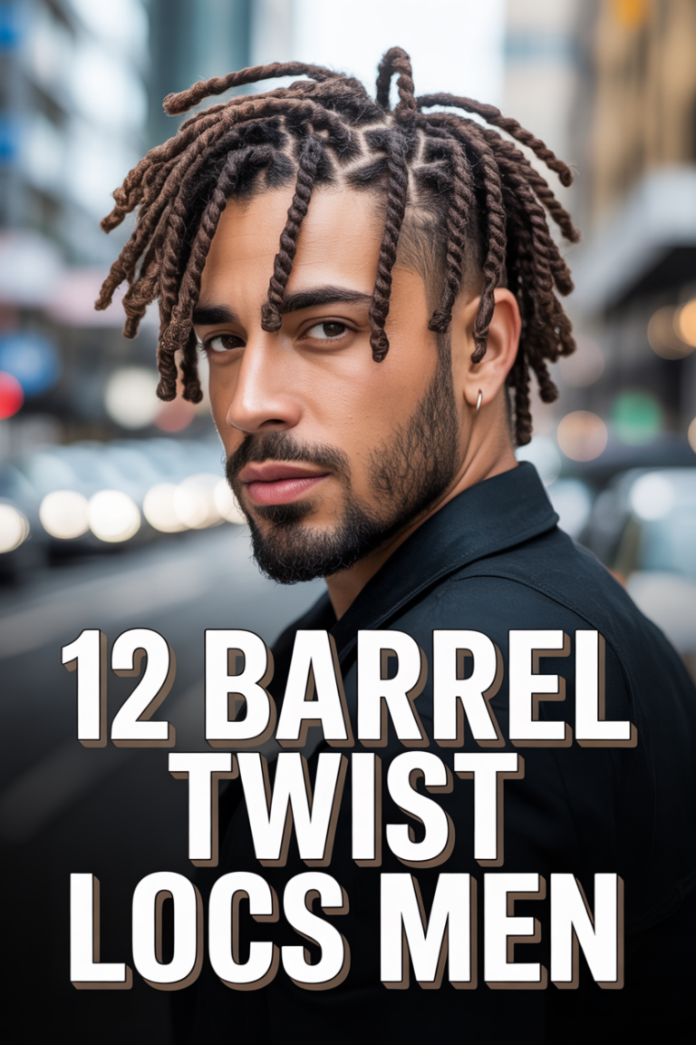 🤘 12 Barrel Twist Locs Men