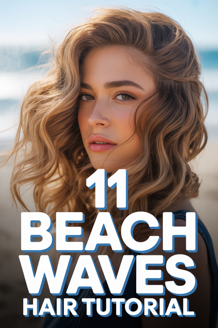 🌊 11 Beach Waves Hair Tutorial