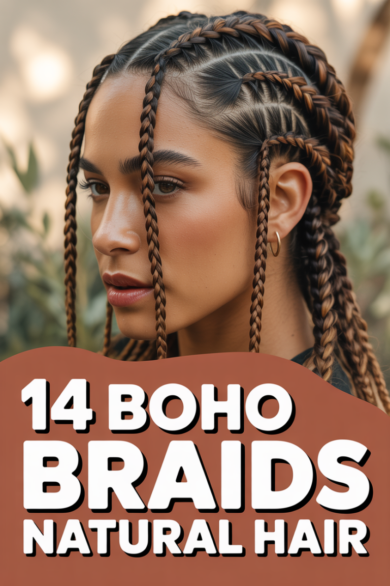 🌿 14 Boho Braids Natural Hair