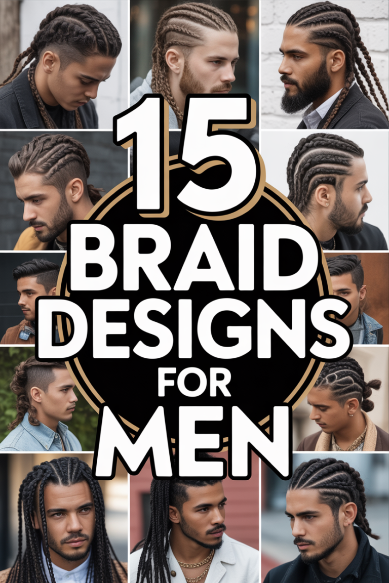 🦷 15 Braid Designs For Men