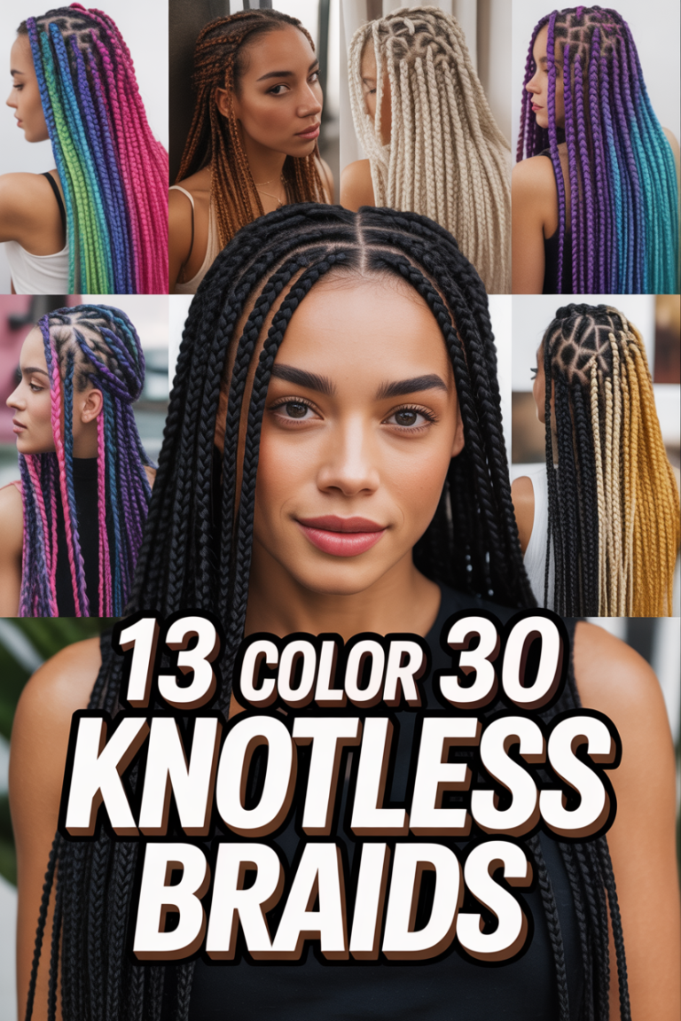🤎 13 Color 30 Knotless Braids