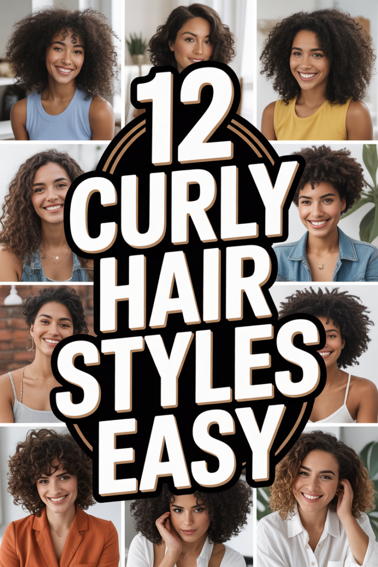 ✨ 12 Curly Hair Styles Easy