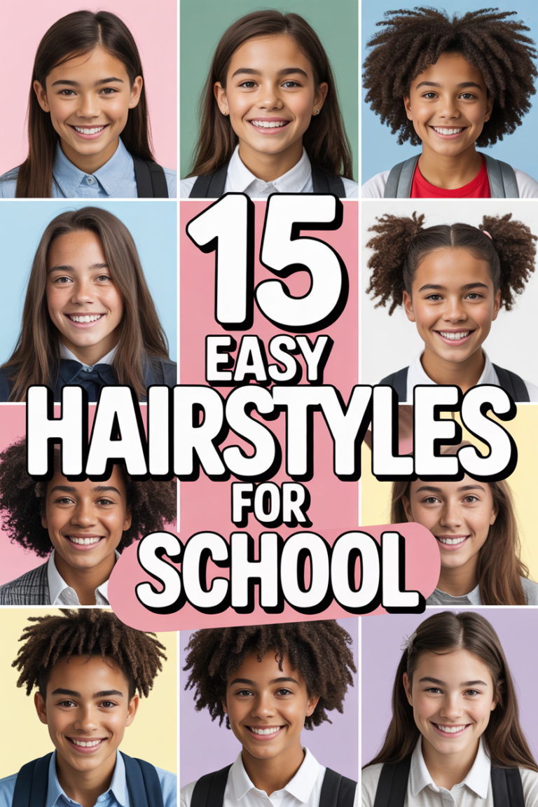 💇 15 Easy Hairstyles For School