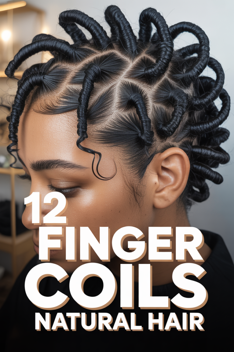 🌀 12 Finger Coils Natural Hair