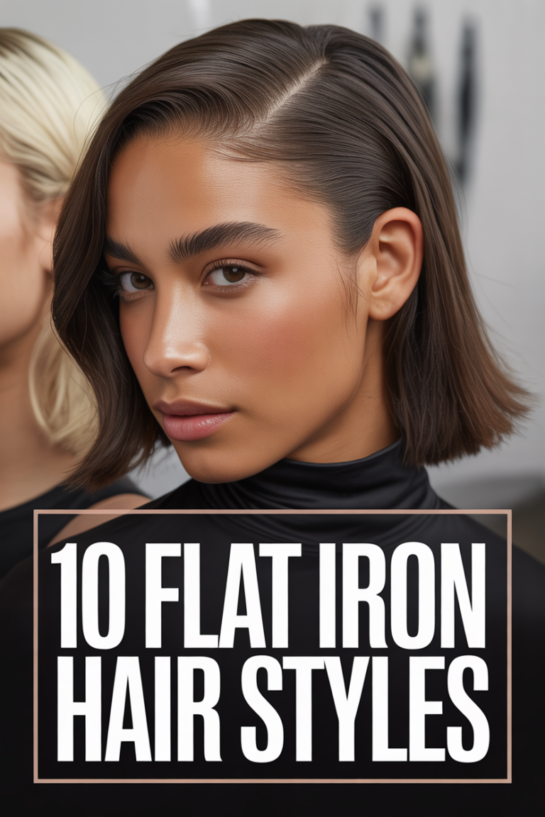 🌀 10 Flat Iron Hair Styles