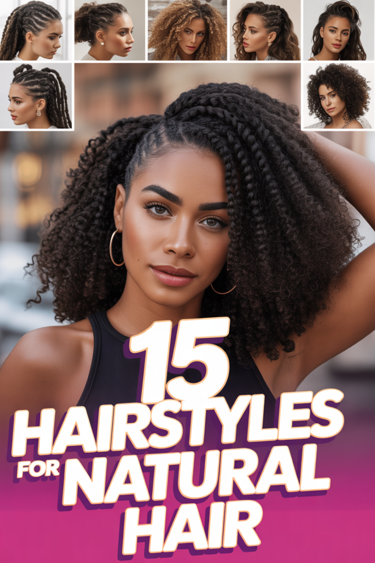 👑 15 Hairstyles For Natural Hair