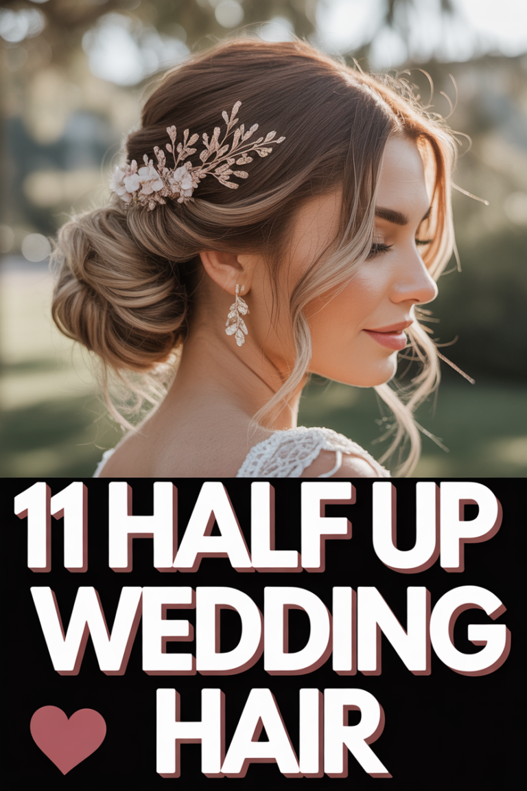 ✨ 11 Half Up Wedding Hair