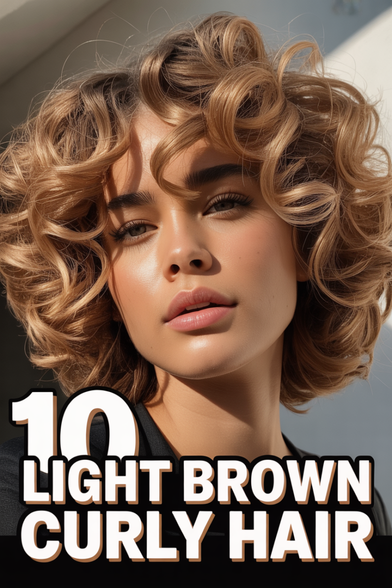 ✨ 10 Light Brown Curly Hair