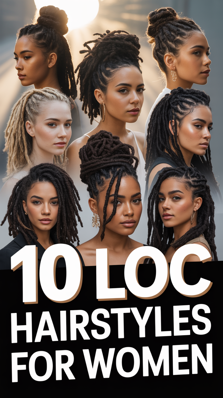 👑 10 Loc Hairstyles For Women