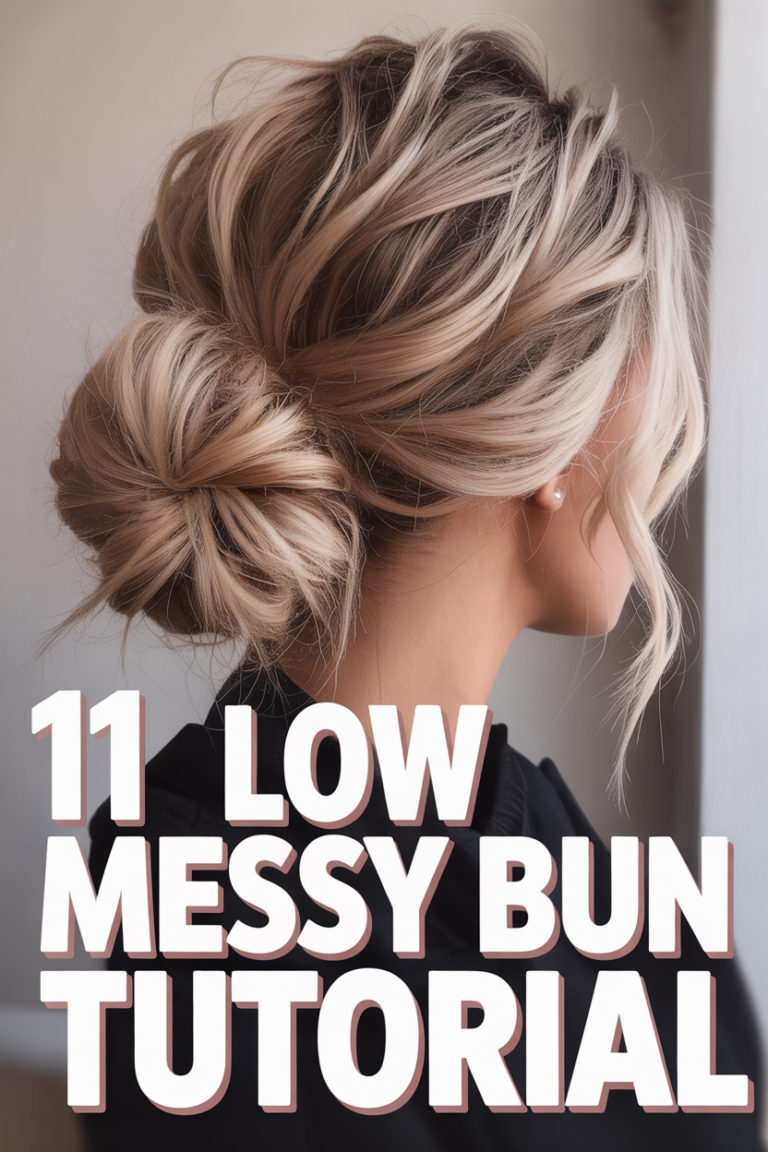 💁‍♀️ 11 Low Messy Bun Tutorial