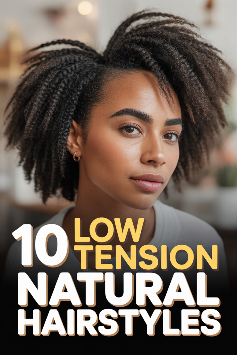 💉 10 Low Tension Natural Hairstyles
