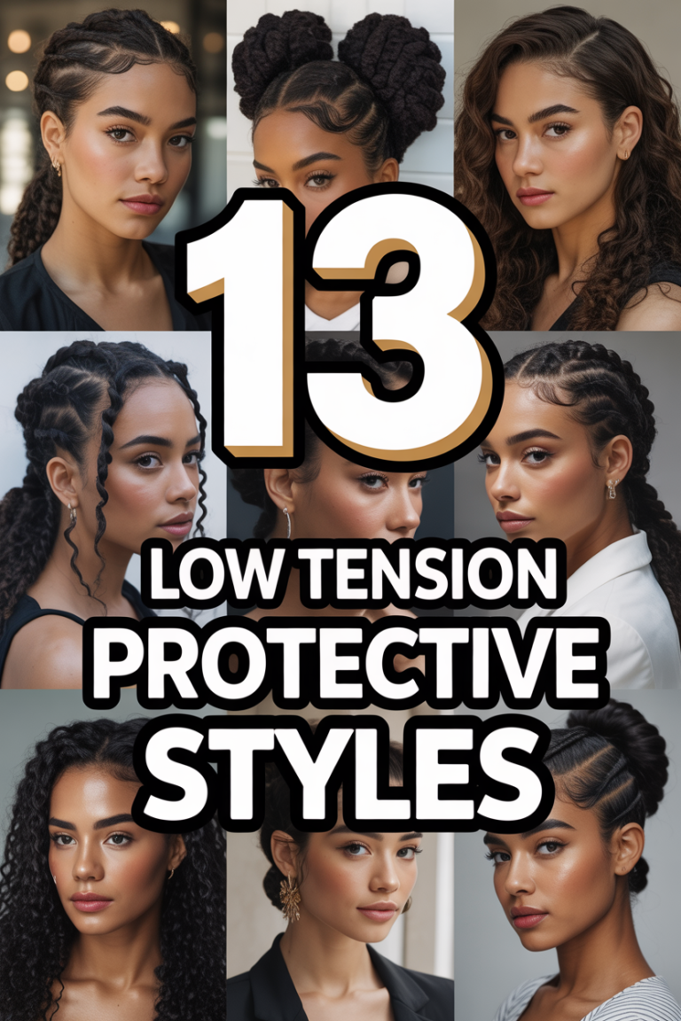 👑 13 Low Tension Protective Styles