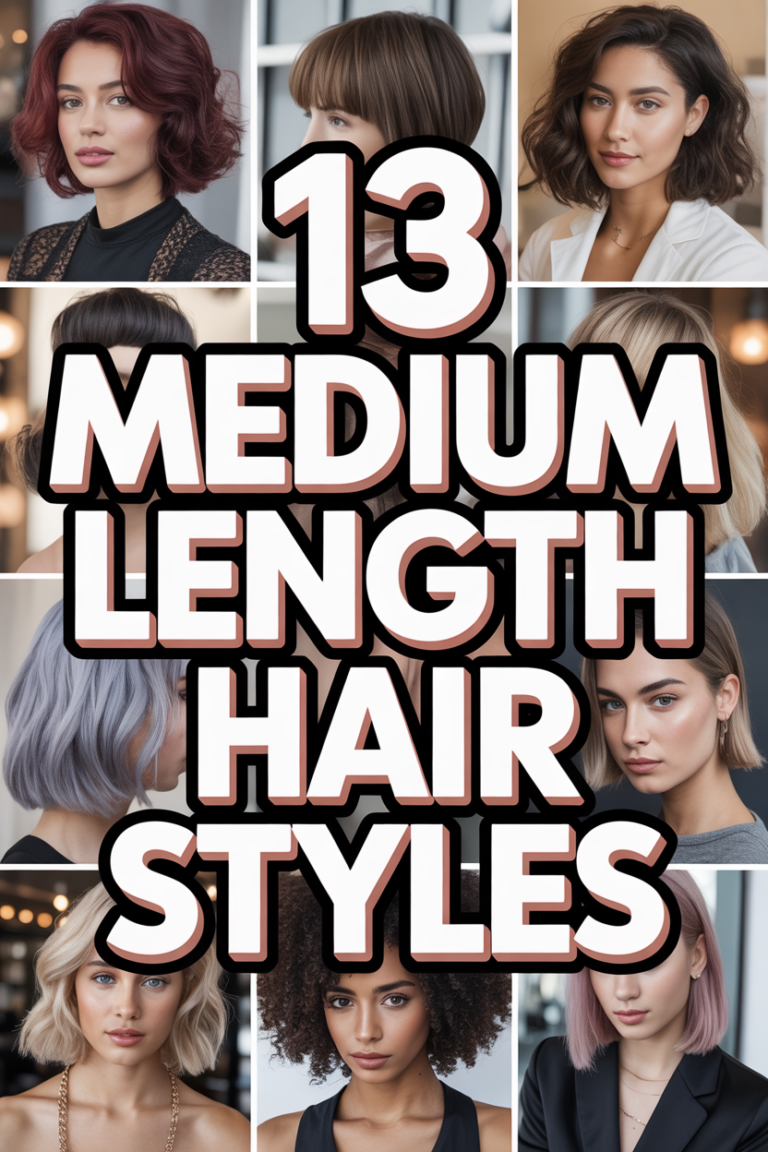 💇‍♀️ 13 Medium Length Hair Styles