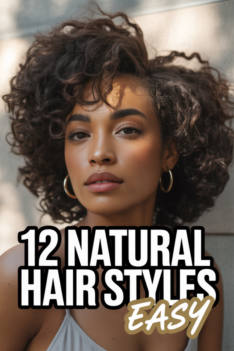 ✨ 12 Natural Hair Styles Easy