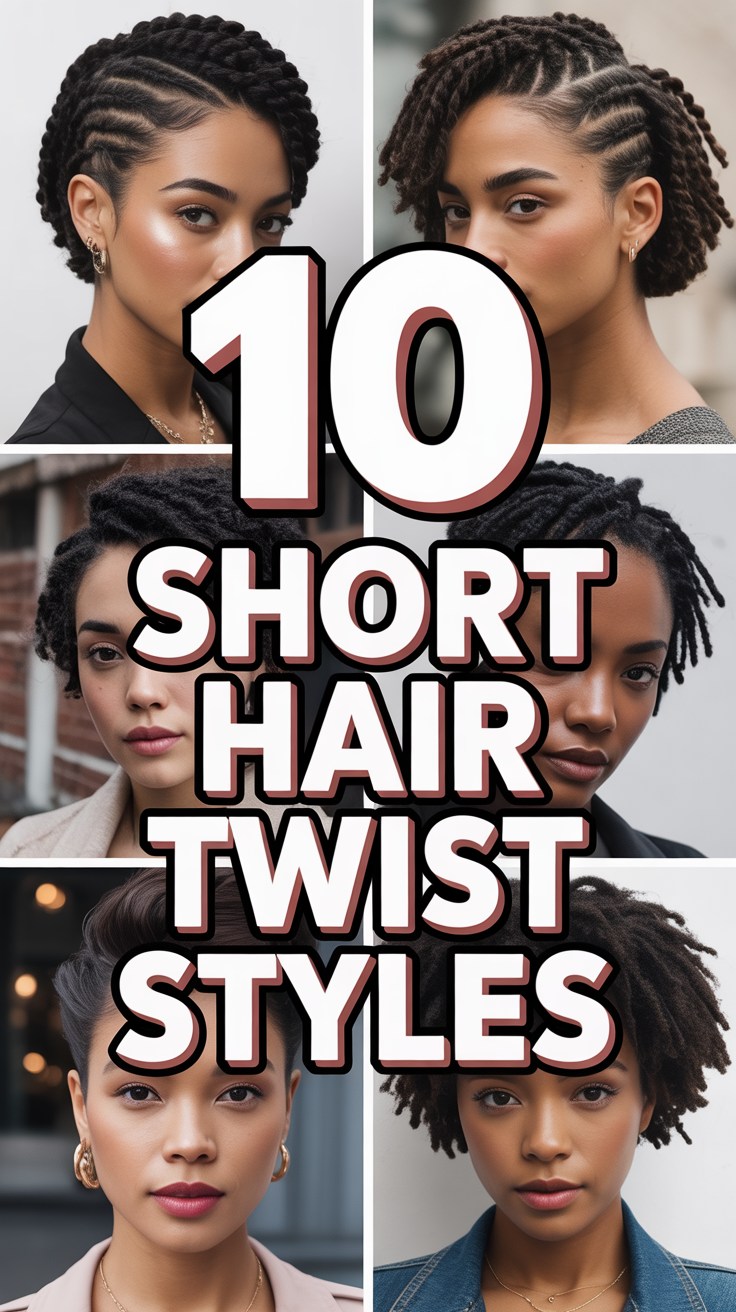 🌀 10 Short Hair Twist Styles