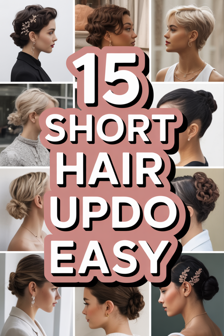 ✨ 15 Short Hair Updo Easy