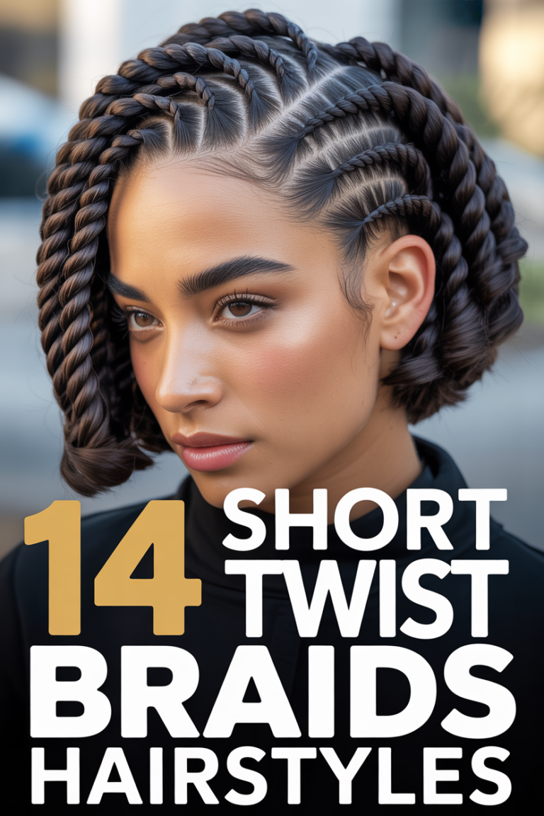 ✨ 14 Short Twist Braids Hairstyles