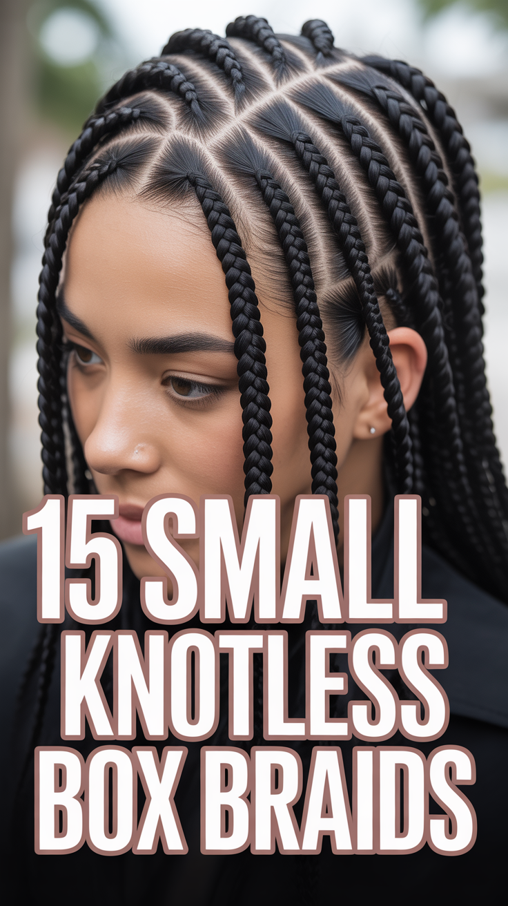 ✨ 15 Small Knotless Box Braids