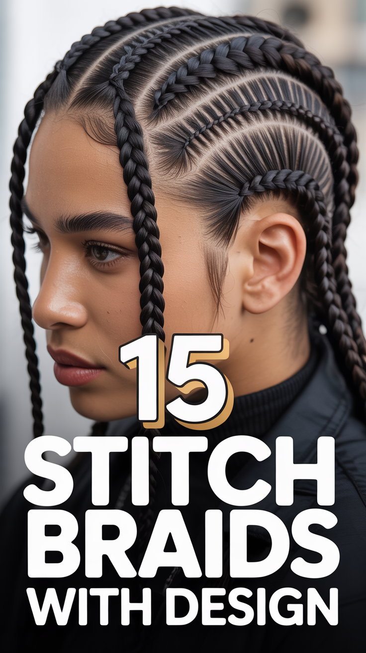 ✨ 15 Stitch Braids With Design