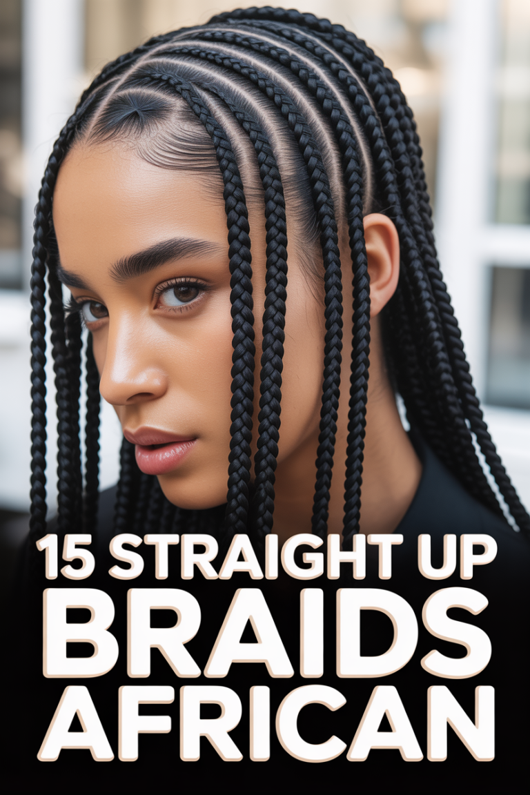 👑 15 Straight Up Braids African