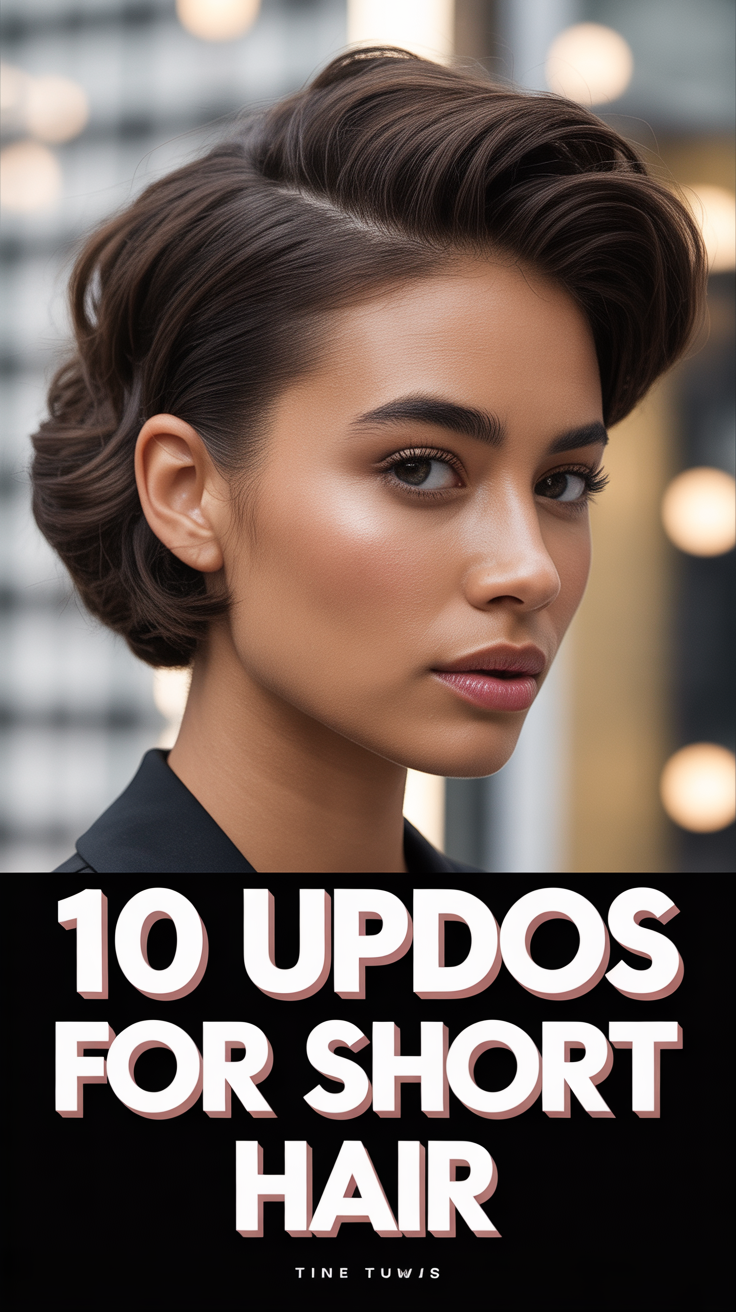 ✨ 10 Updos For Short Hair