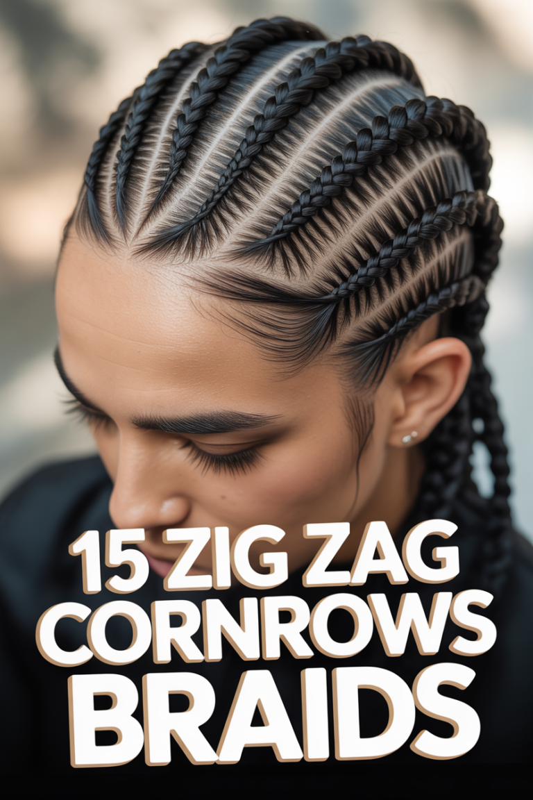 ✨ 15 Zig Zag Cornrows Braids